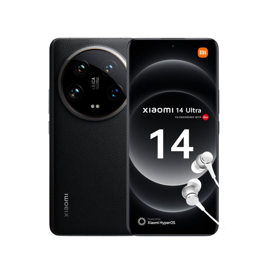 Xiaomi 14 Ultra mit Snapdragon 8 Gen 3, 50 MP Kamera, 6,73-Zoll-120-Hz-AMOLED-Display und 5300-mAh-Akku.